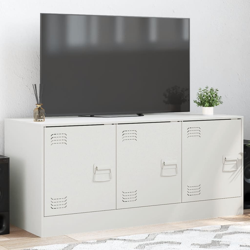 Meuble TV en Acier – 99x39x44 cm – Design Industriel Élégant
