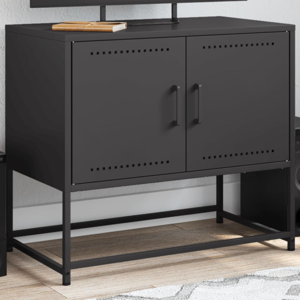 Meuble TV industriel en acier – 68,5 x 39 x 60,5 cm