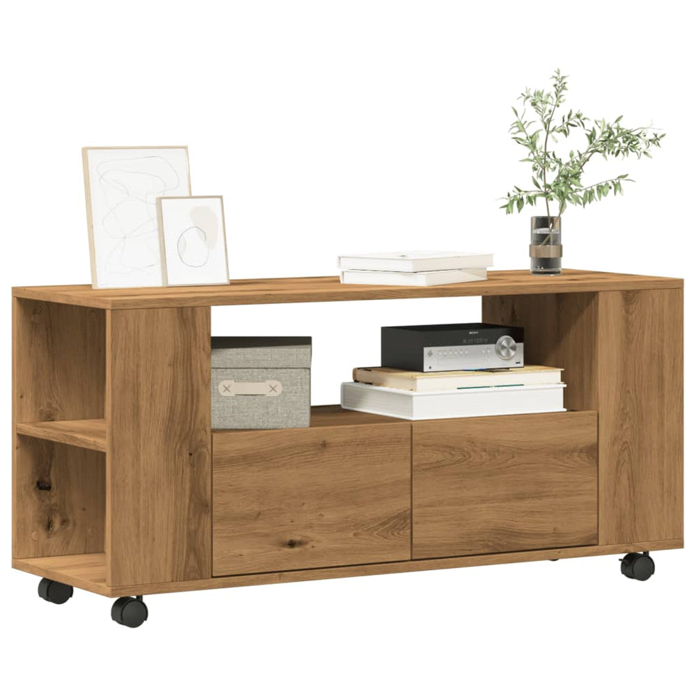Meuble TV avec Roulettes – 102 × 34,5 × 43 cm – Finition Magnifique