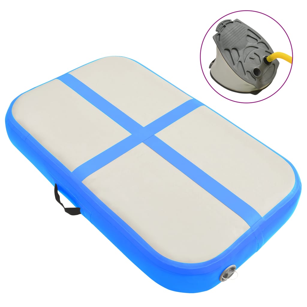 Tapis Gonflable de Gymnastique avec Pompe – PVC Haute Densité