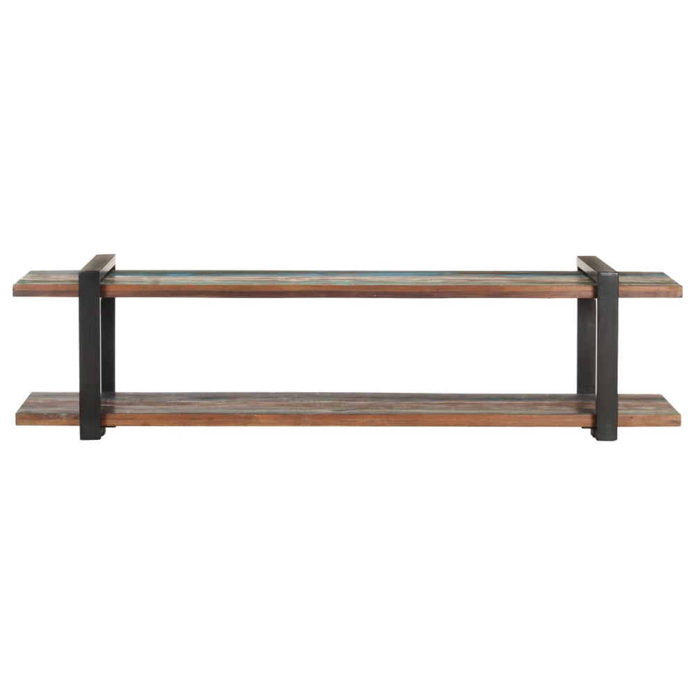 Meuble TV Industriel en Bois Massif de Manguier – 160 × 40 × 40 cm