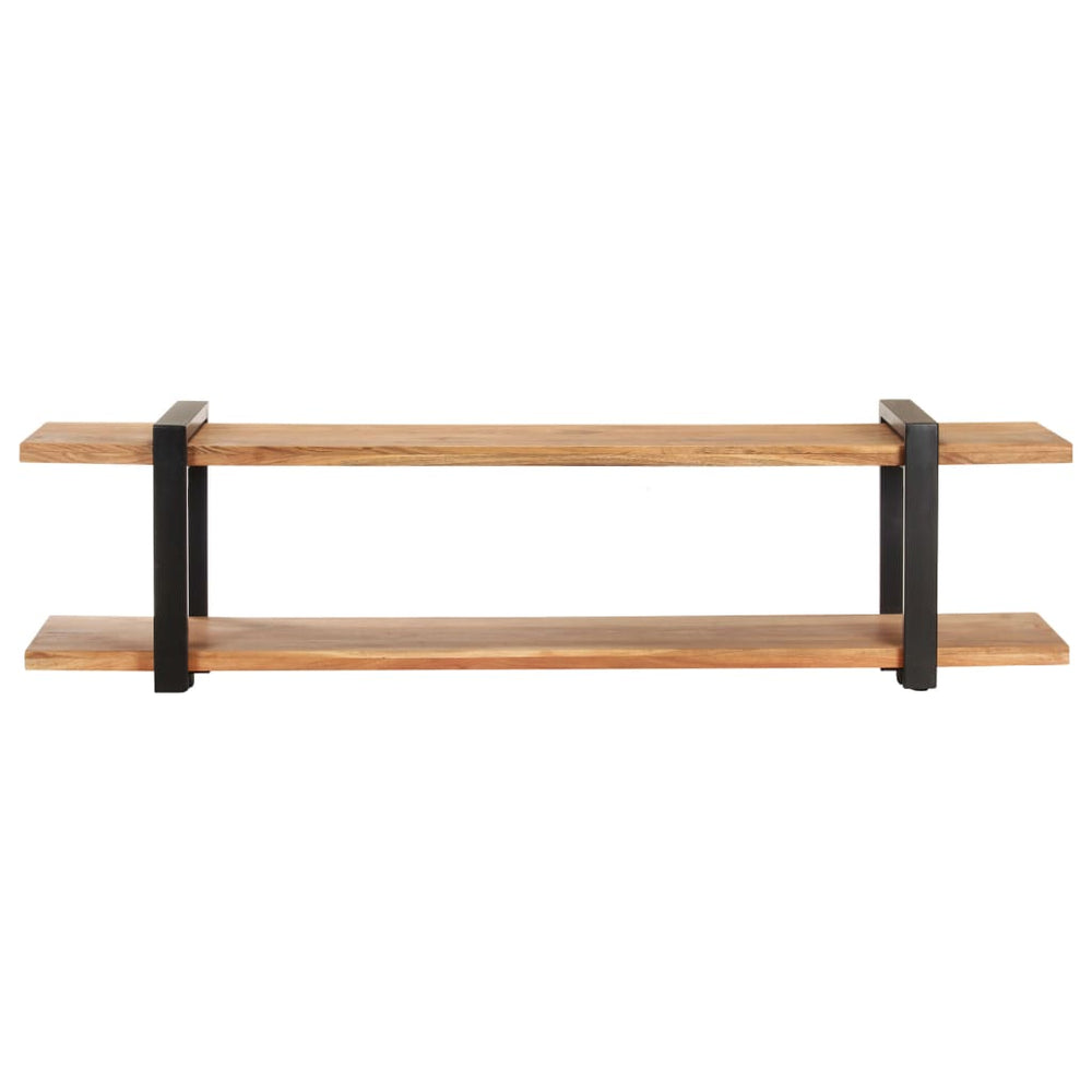 Meuble TV Industriel en Bois Massif de Manguier – 160 × 40 × 40 cm