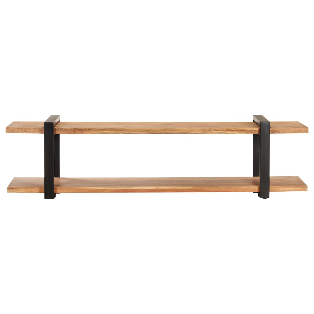 Meuble TV Industriel en Bois Massif de Manguier – 160x40x40 cm