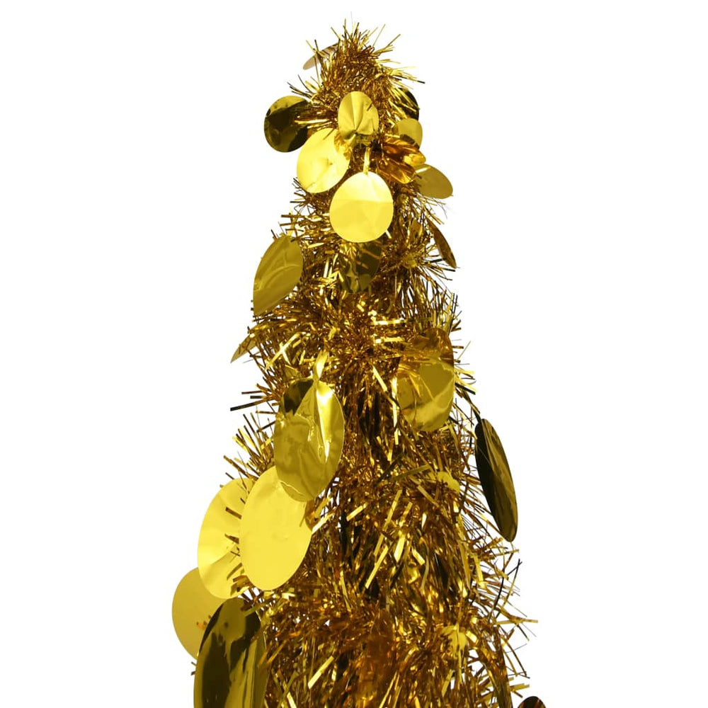 Sapin de Noël escamotable 120 cm – Doré ou vert