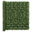 Balcony Privacy Screen with Dark Green Leaves - 600x75 cm