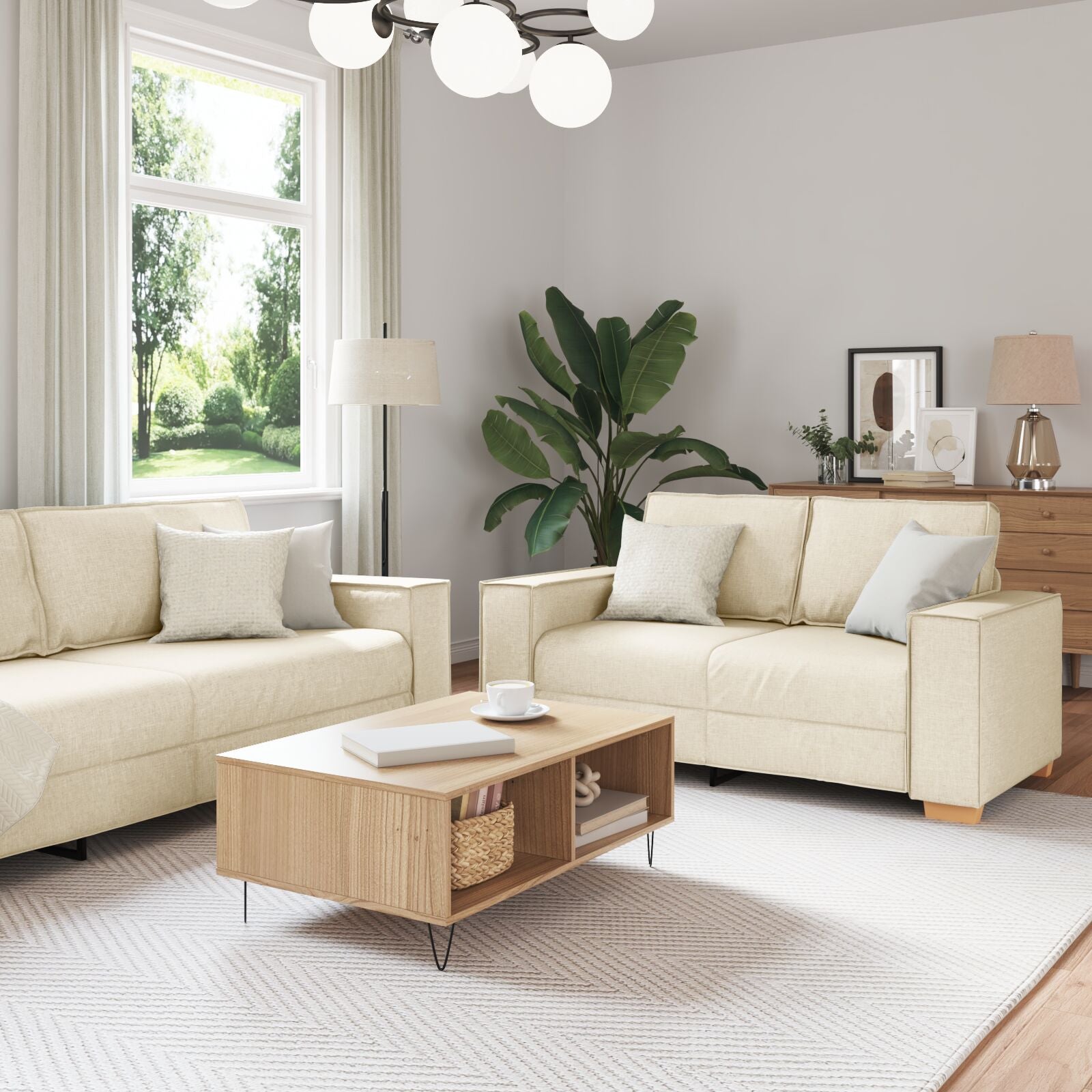 Canapé & Fauteuil en Lin – De 1 à 3 places