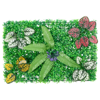 Green Wall Artificial Plant Fence 6 Pieces - Green 40x60 cm