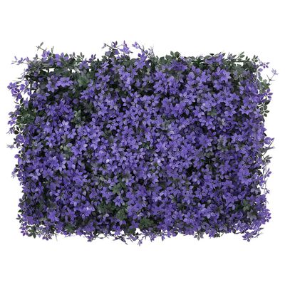 Green Wall Künstlicher Blätterzaun - 6er-Set - Lila 40x60 cm