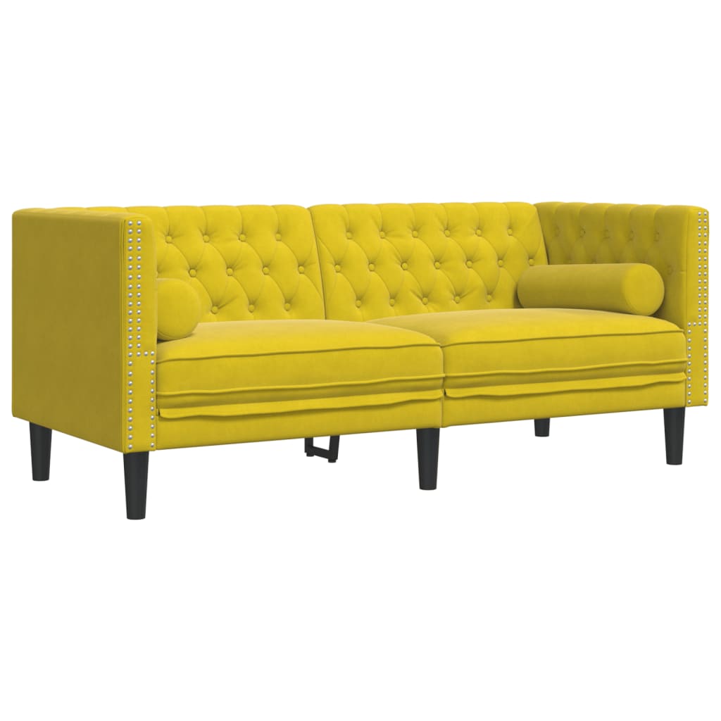 Canapé Chesterfield avec Traversins – Disponible en 1, 2 ou 3 Places