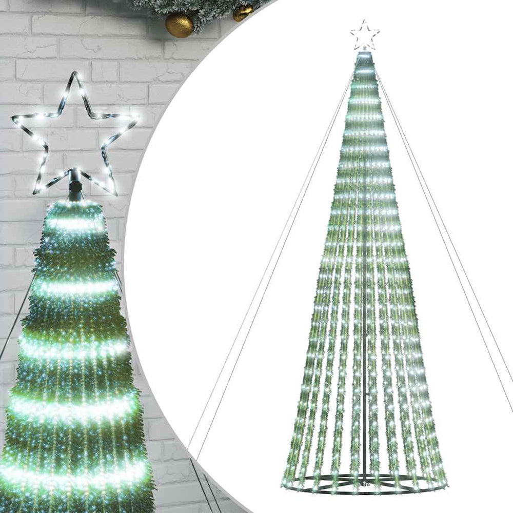 Sapin lumineux LED – 8 modes, blanc ou bleu