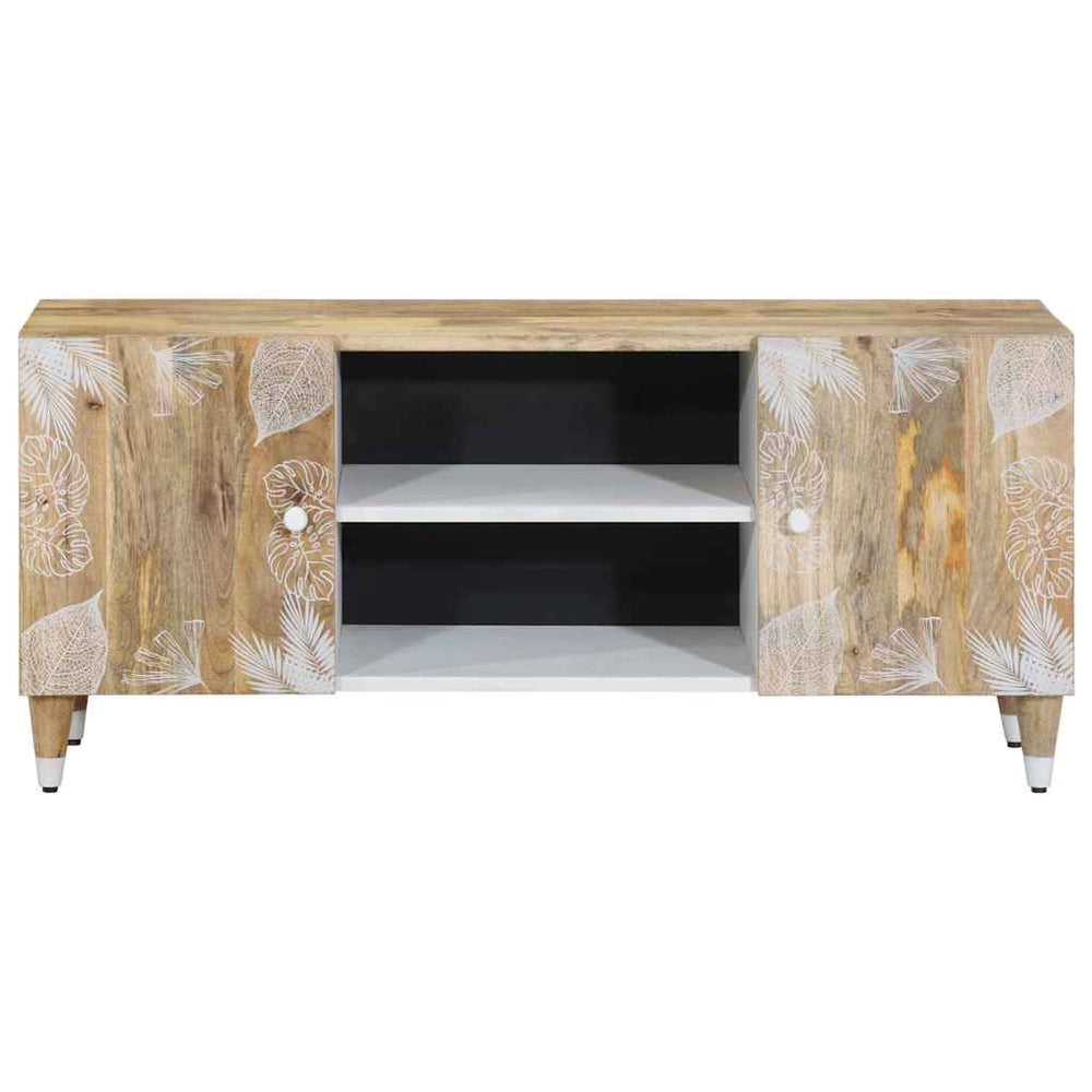 Meuble TV en Bois Massif de Manguier – Style Naturel & Authentique