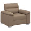 Fauteuil noir et marron 60 cm en similicuir – Design élégant et confort optimal