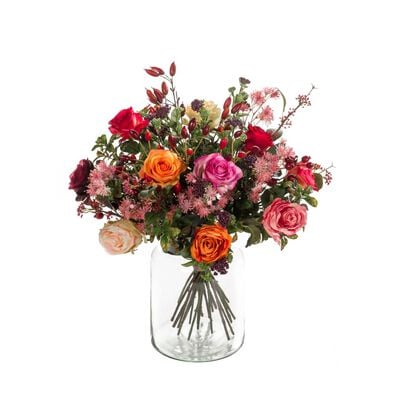 Emerald Artificial Bouquet Happy Orange XL – Timeless Elegance for Your Interior