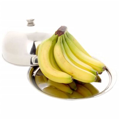 Plateau de Service avec Cloche en Acier Inoxydable