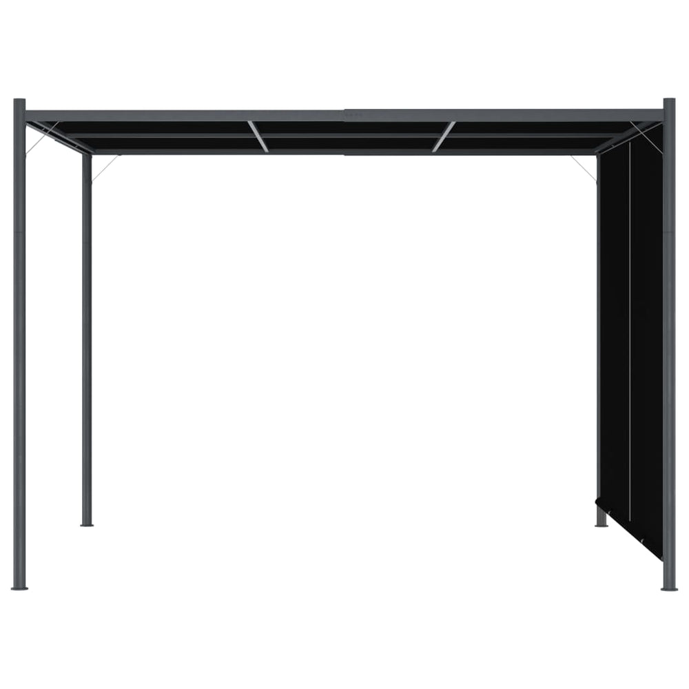 Pergola de Jardin avec Auvent Rétractable Taupe 3 × 3 m– Élégance et Confort sur Mesure