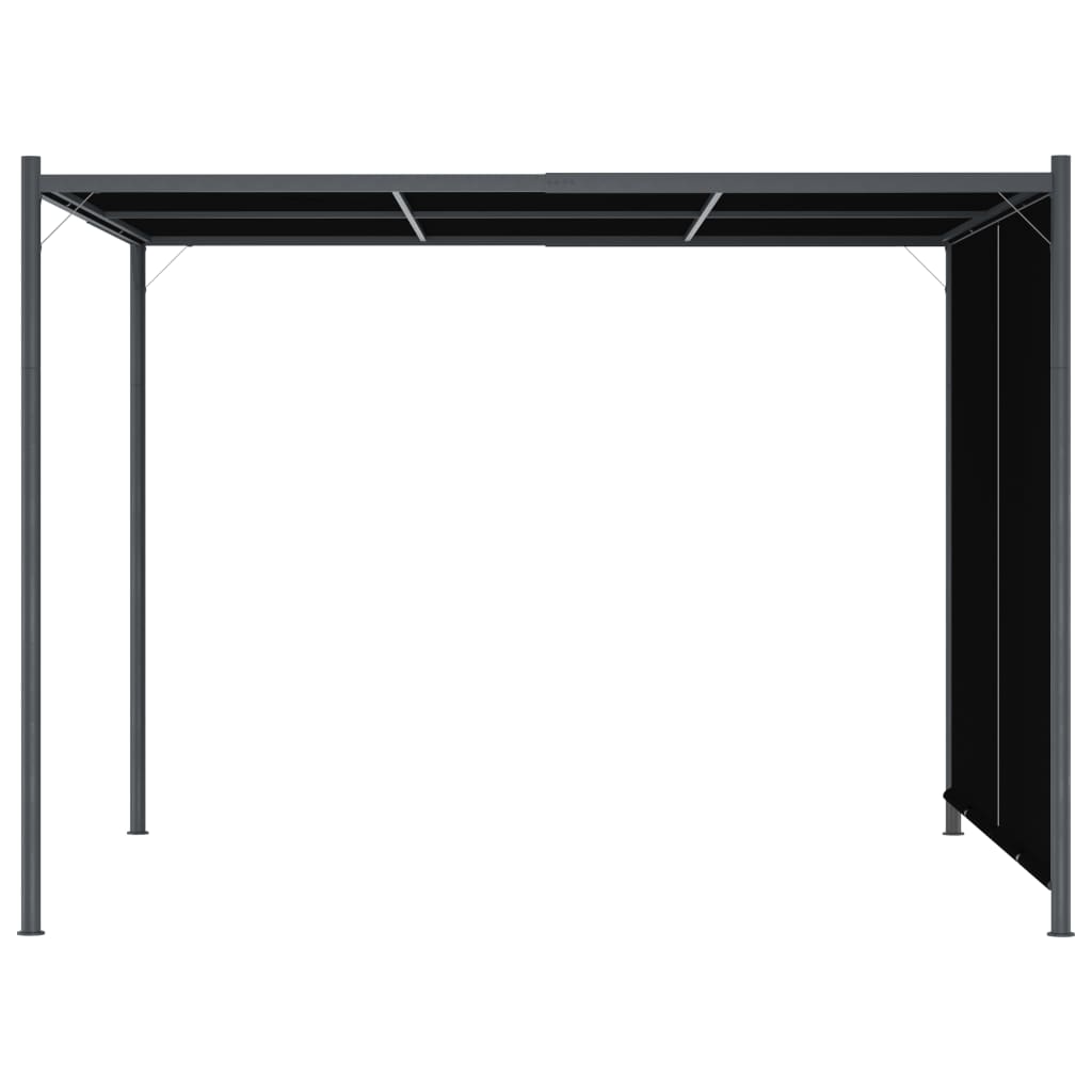 Pergola de Jardin avec Auvent Rétractable Taupe 3x3 m– Élégance et Confort sur Mesure