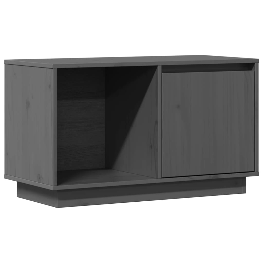 Meuble TV en Bois Massif 74x35x44 cm – Design Épuré et Naturel