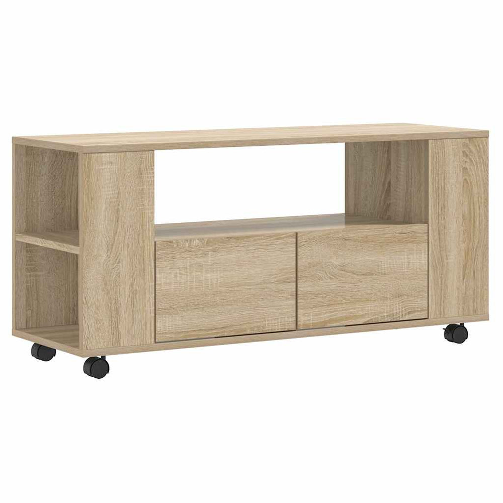 Meuble TV avec Roulettes – 102 × 34,5 × 43 cm – Finition Magnifique