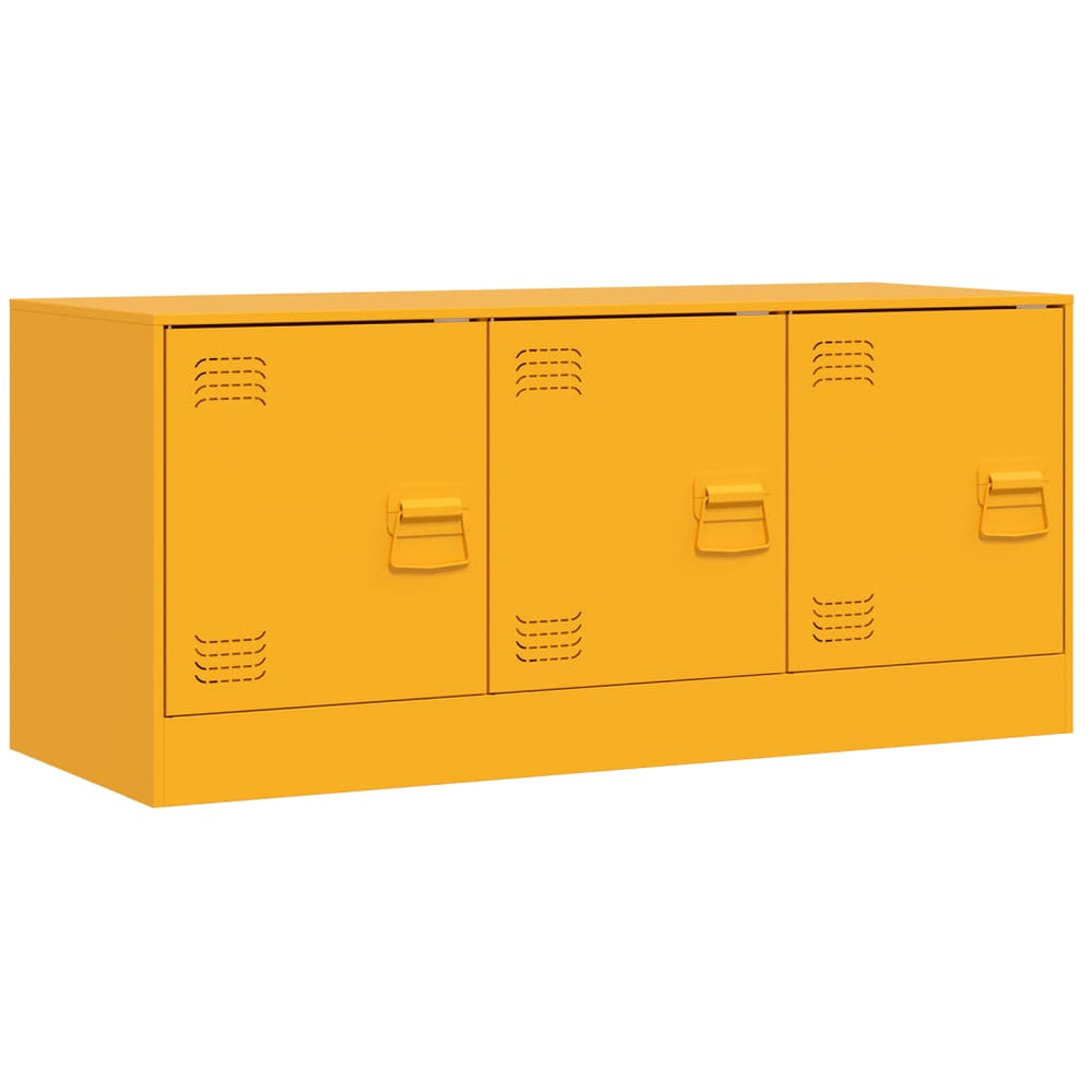 Meuble TV en Acier – 99 × 39 × 44 cm – Design Industriel Élégant