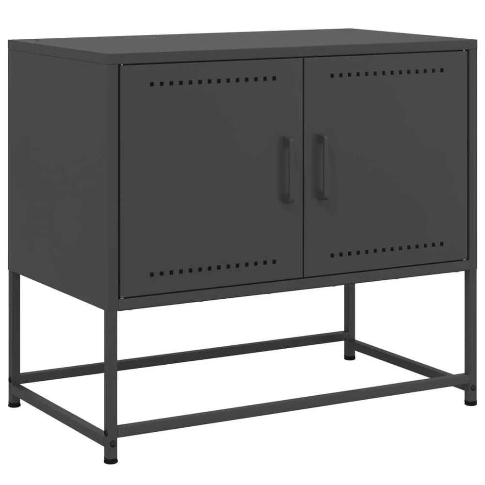 Meuble TV industriel en acier – 68,5 × 39 × 60,5 cm