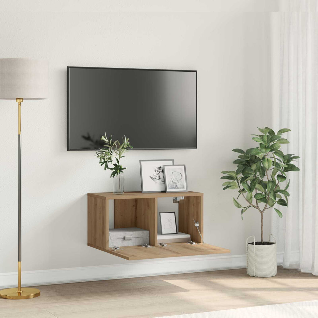 Meuble TV Style Rustique – Finition Vieux Bois