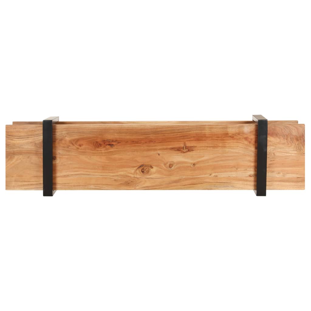 Meuble TV Industriel en Bois Massif de Manguier – 160x40x40 cm