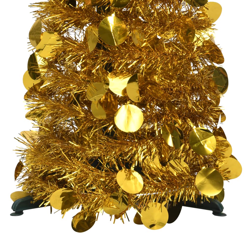Sapin de Noël Artificiel Escamotable Doré – Brillant & Pratique