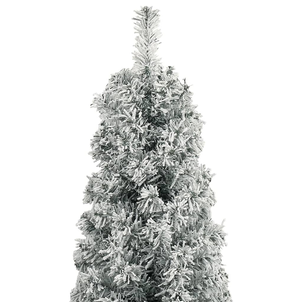 Sapin de Noël artificiel slim – Vert ou enneigé, 150 à 240 cm