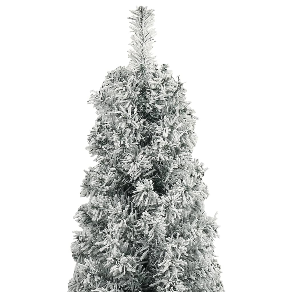 Sapin de Noël Artificiel Mince Flocon de Neige – Design Réaliste