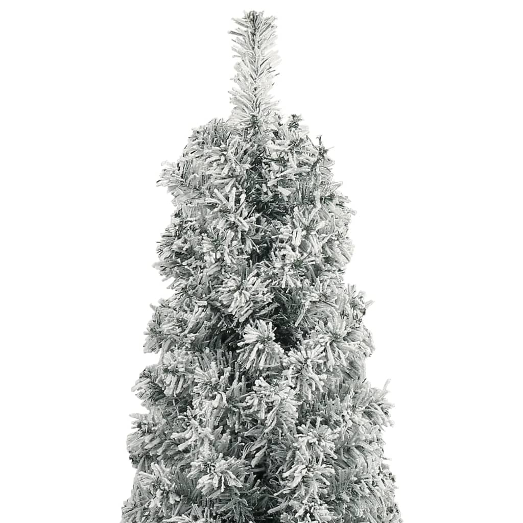 Sapin de Noël Artificiel Mince Flocon de Neige – Design Réaliste
