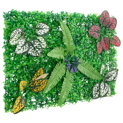 Green Wall Artificial Plant Fence 6 Pieces - Green 40x60 cm