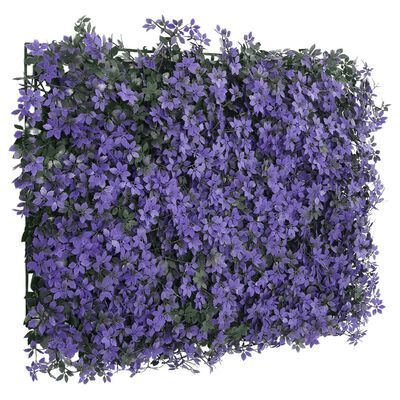 Green Wall Künstlicher Blätterzaun - 6er-Set - Lila 40x60 cm