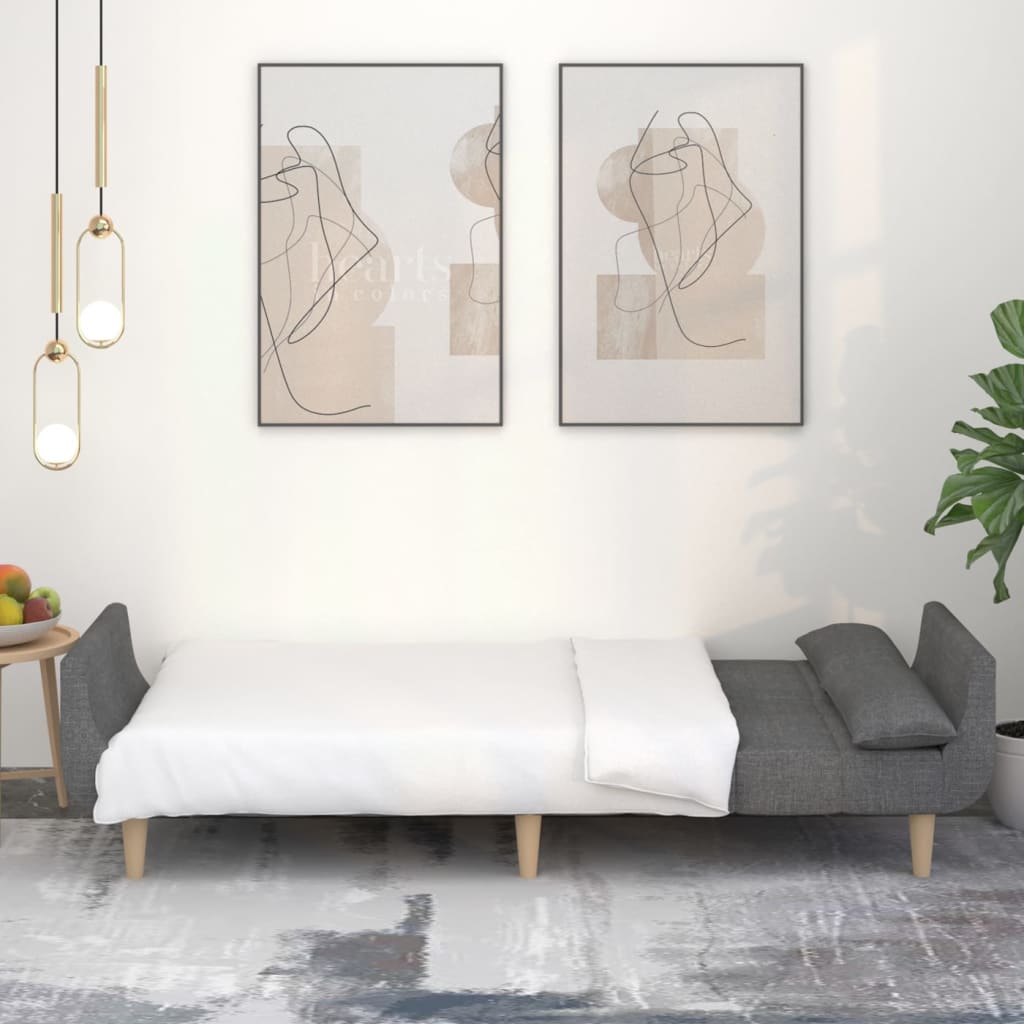 Canapé-Lit 2 Places avec 2 Oreillers – Pratique, Confortable et Élégant