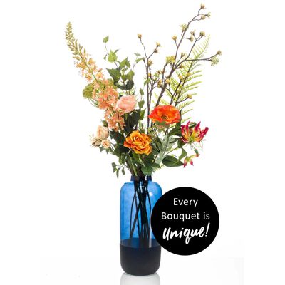 Emerald Artificial Bouquet Happy Orange XL – Timeless Elegance for Your Interior