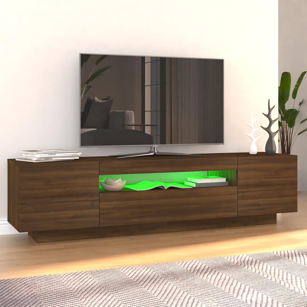 Meuble TV avec lumières LED