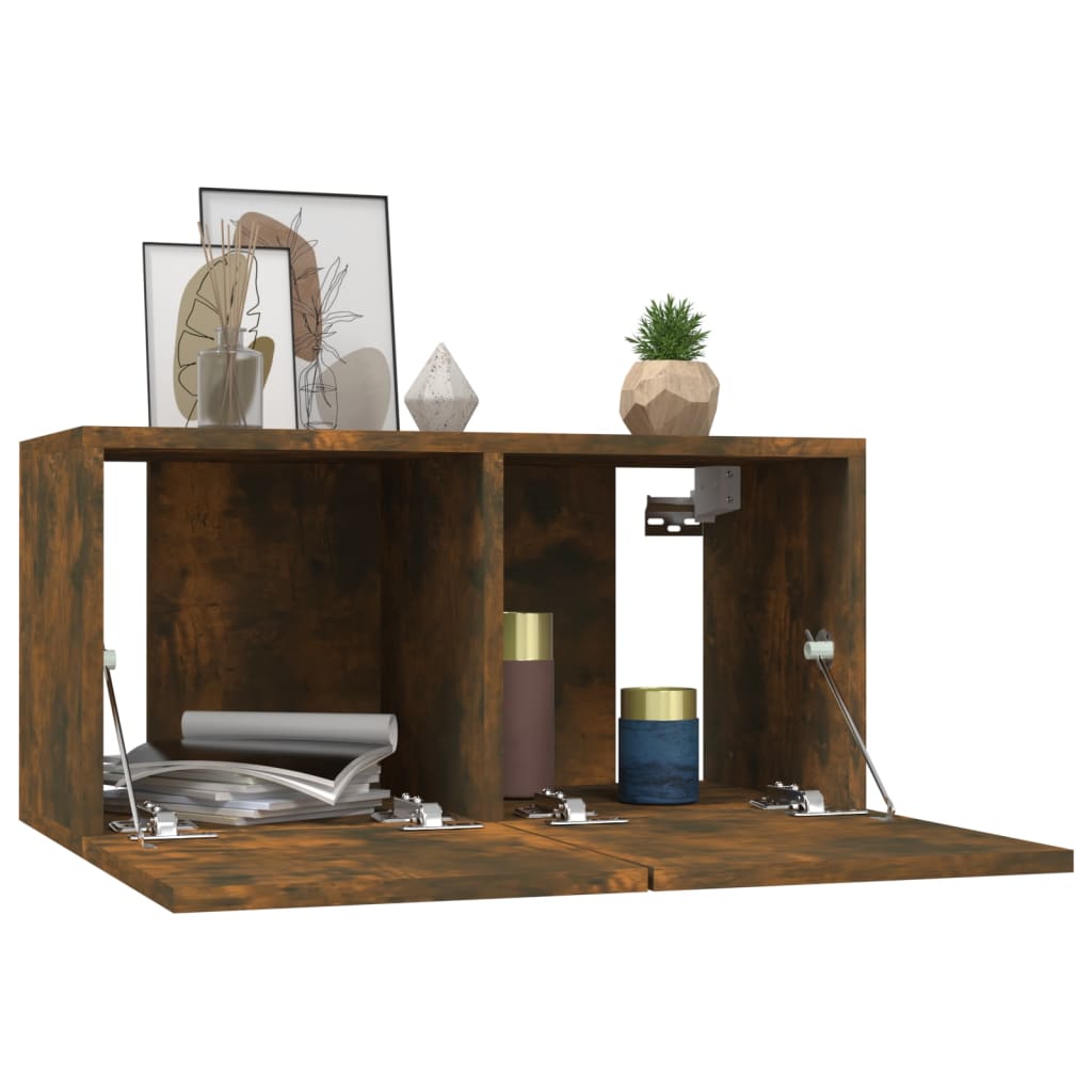 Meuble TV Style Rustique – Finition Vieux Bois