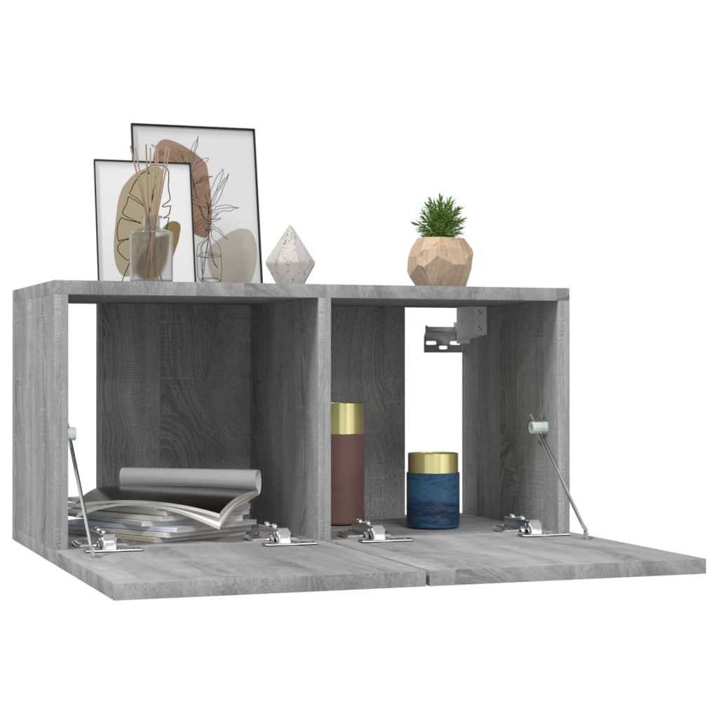 Meuble TV Style Rustique – Finition Vieux Bois