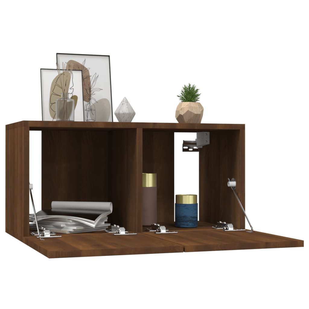 Meuble TV Style Rustique – Finition Vieux Bois