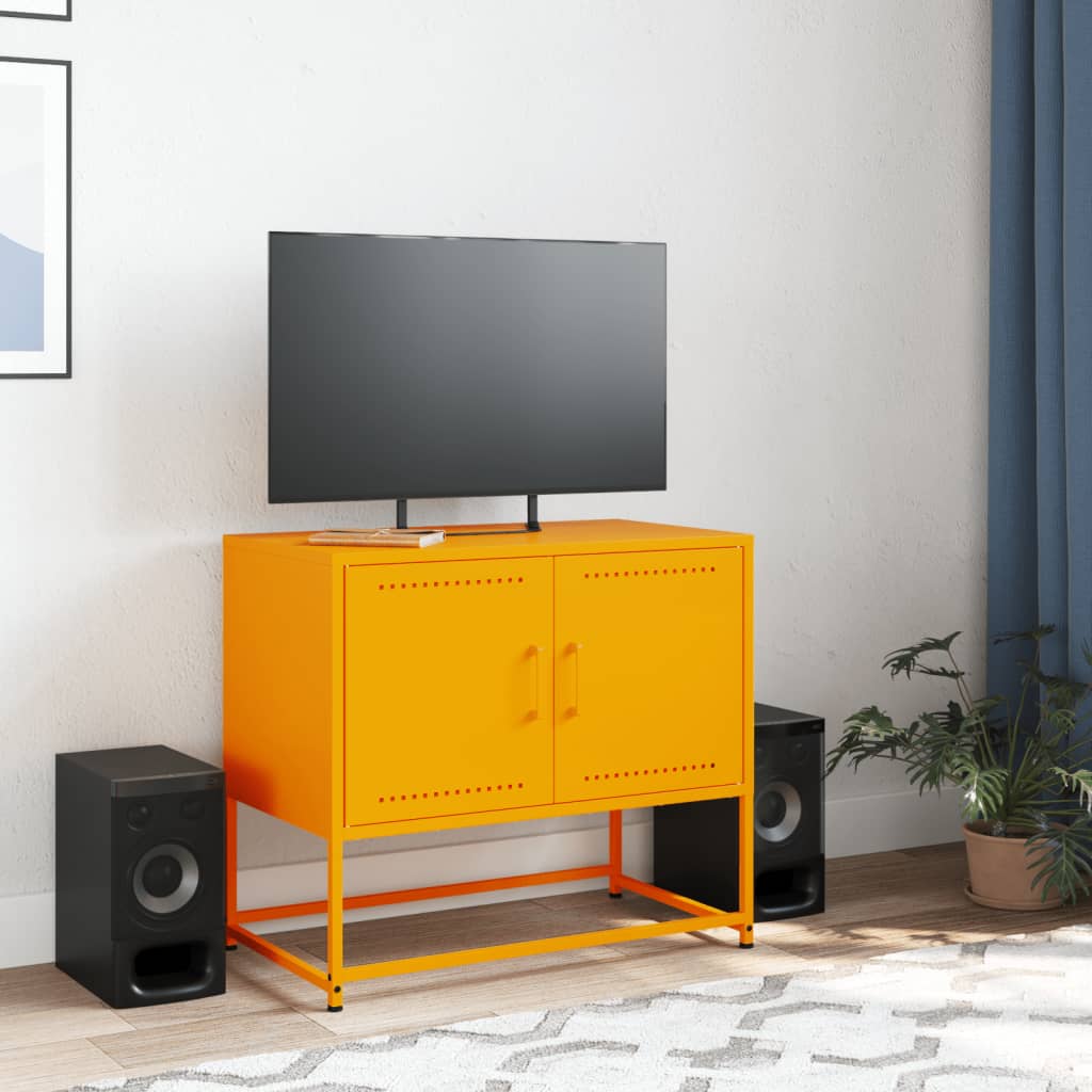 Meuble TV industriel en acier – 68,5 x 39 x 60,5 cm