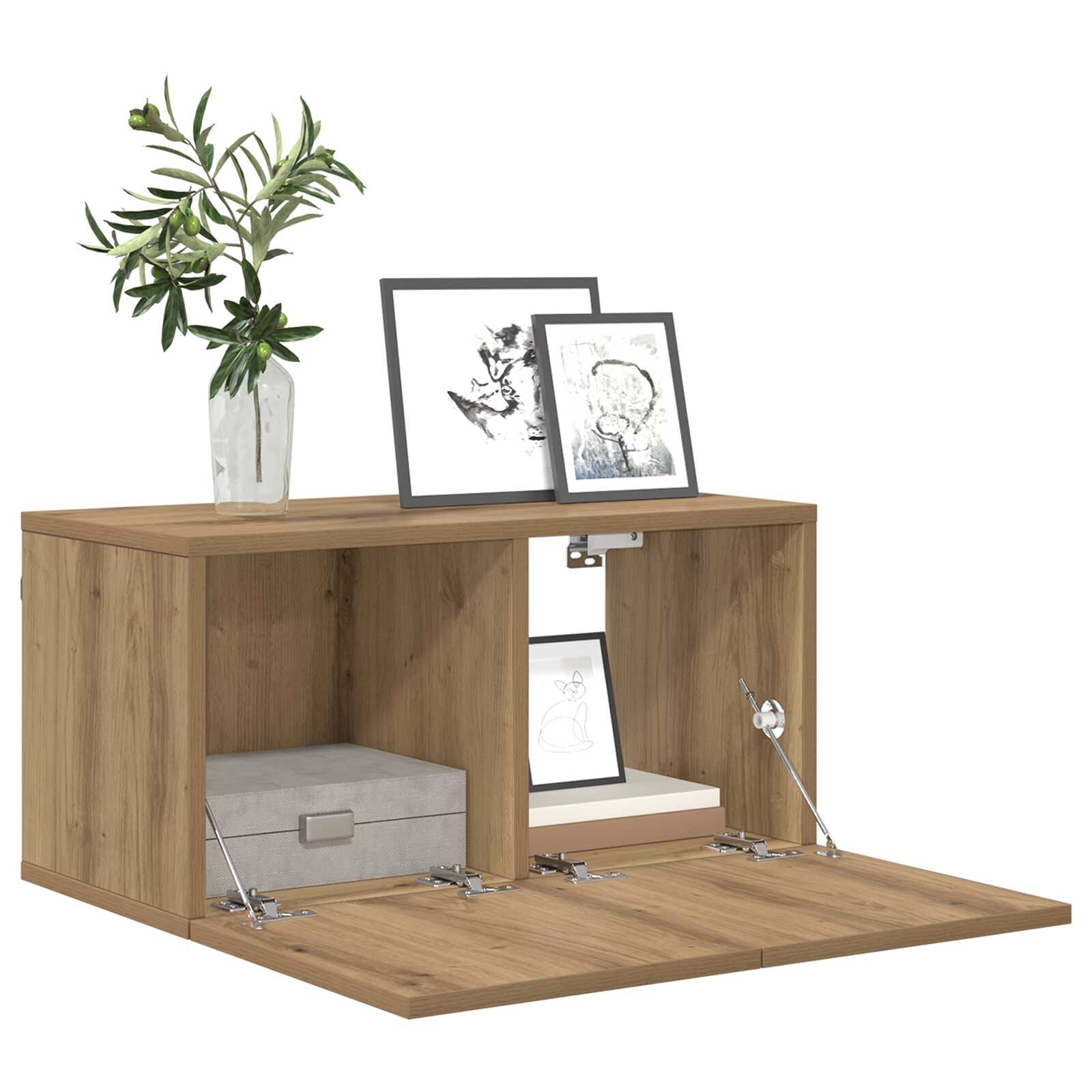 Meuble TV Style Rustique – Finition Vieux Bois