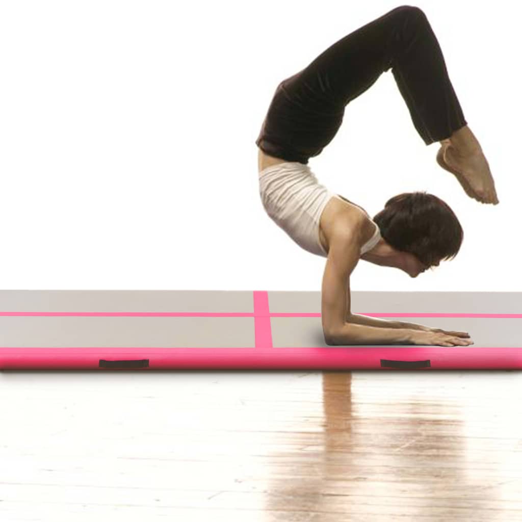 Tapis Gonflable de Gymnastique avec Pompe – PVC Haute Densité