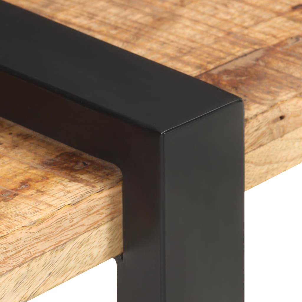 Meuble TV Industriel en Bois Massif de Manguier – 160x40x40 cm