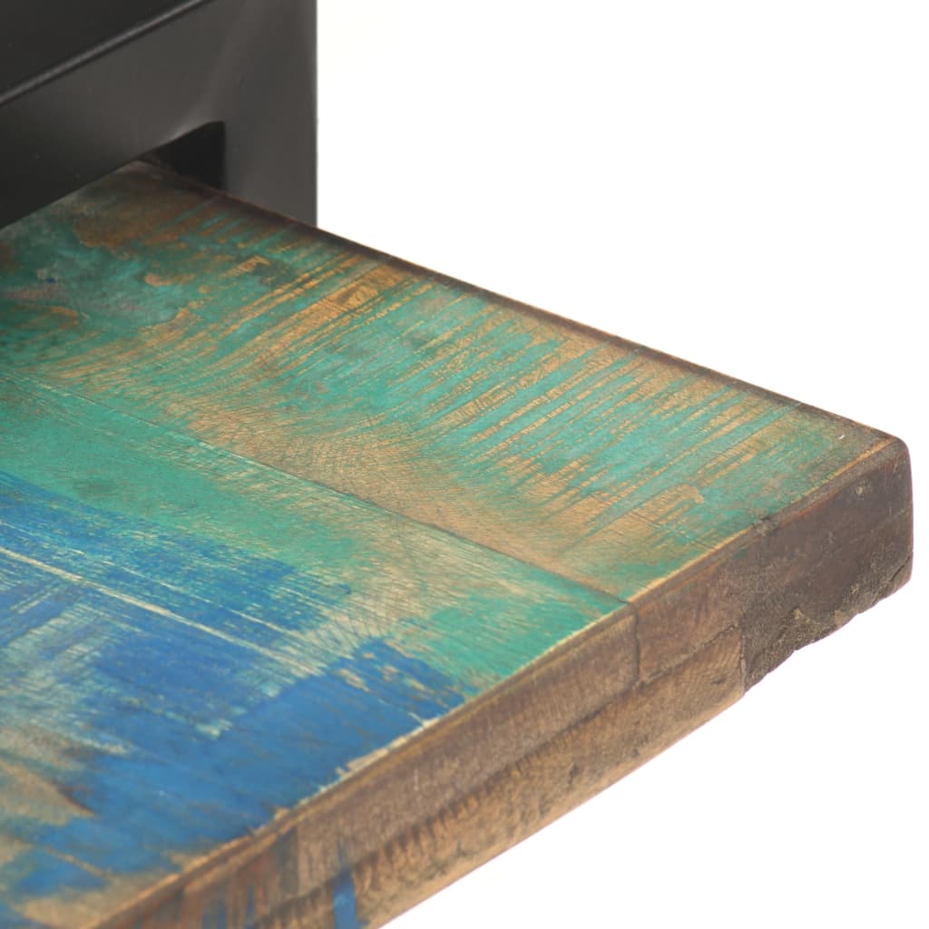 Meuble TV Industriel en Bois Massif de Manguier – 160x40x40 cm