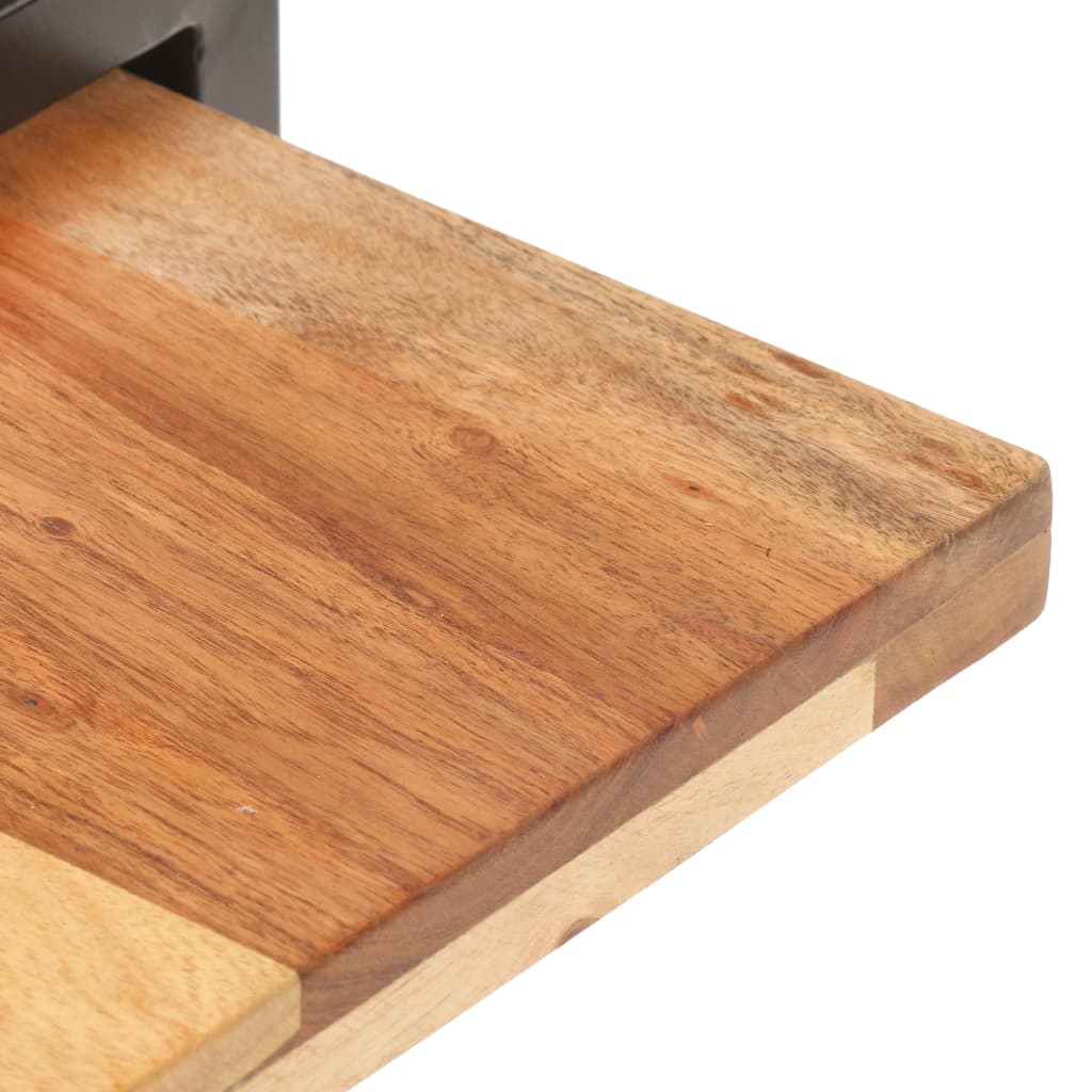 Meuble TV Industriel en Bois Massif de Manguier – 160x40x40 cm