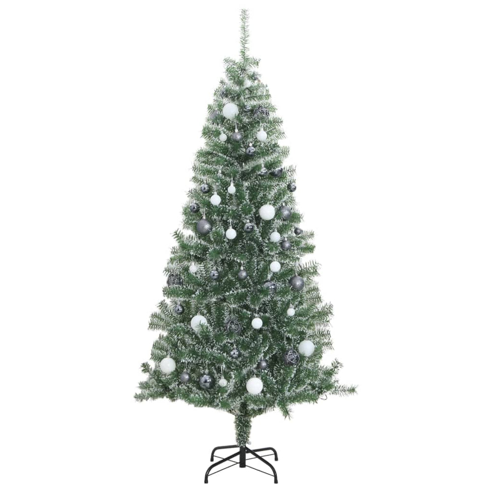 Sapin de Noël artificiel effet neige – 210 ou 240 cm, LED en option