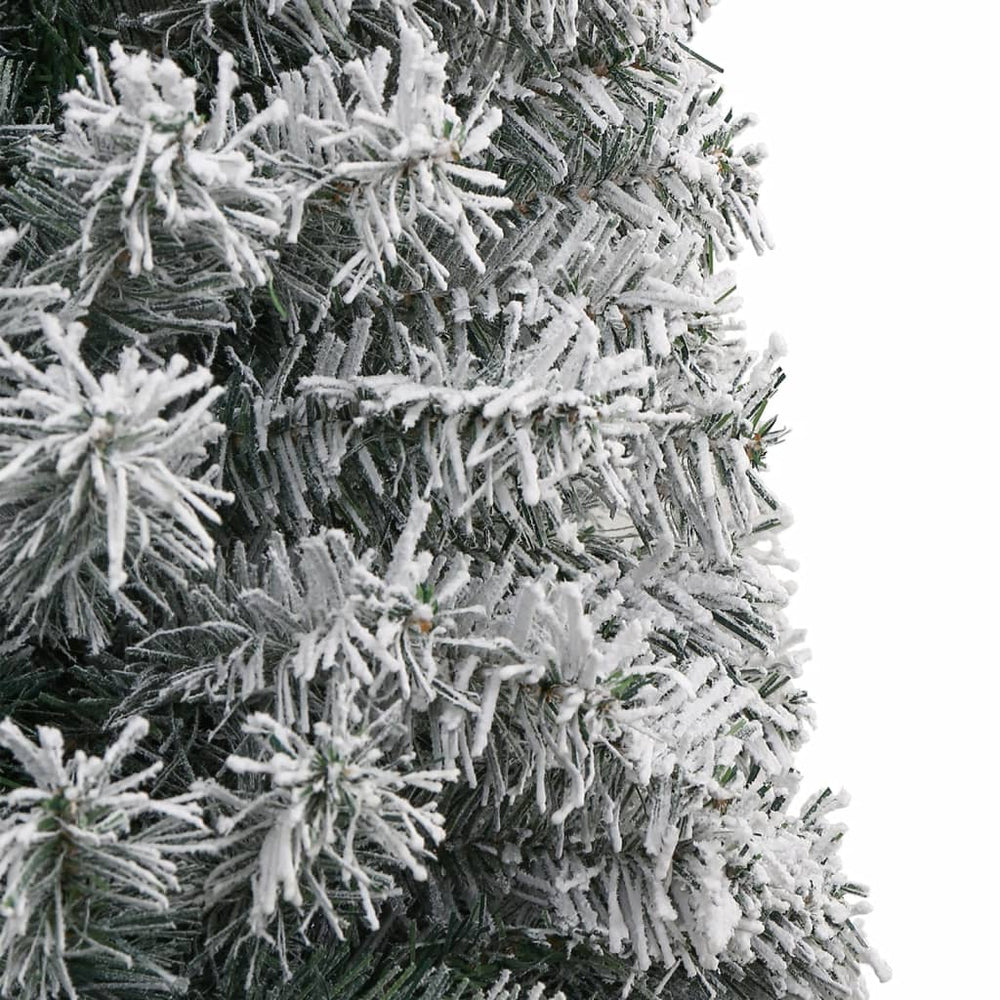 Sapin de Noël artificiel slim – Vert ou enneigé, 150 à 240 cm