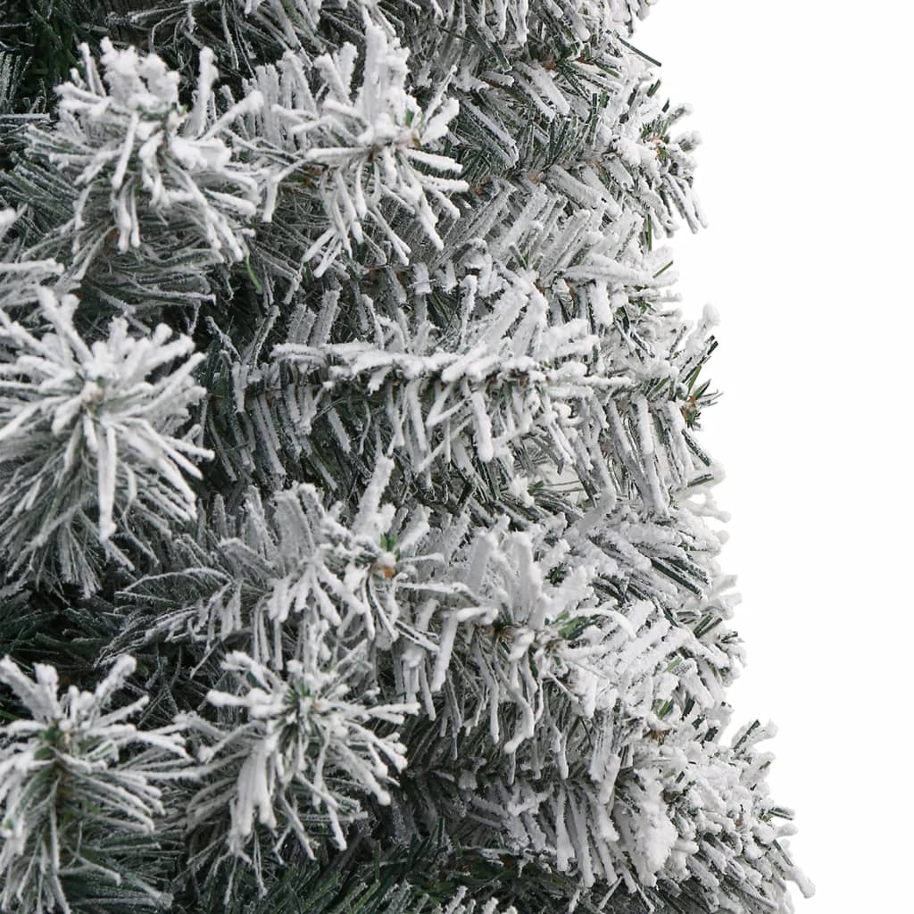 Sapin de Noël Artificiel Mince Flocon de Neige – Design Réaliste