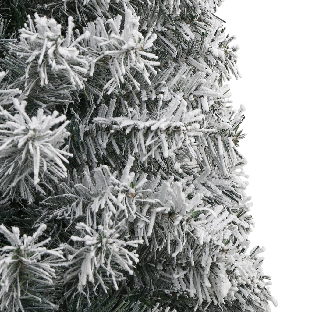 Sapin de Noël Artificiel Mince Flocon de Neige – Design Réaliste