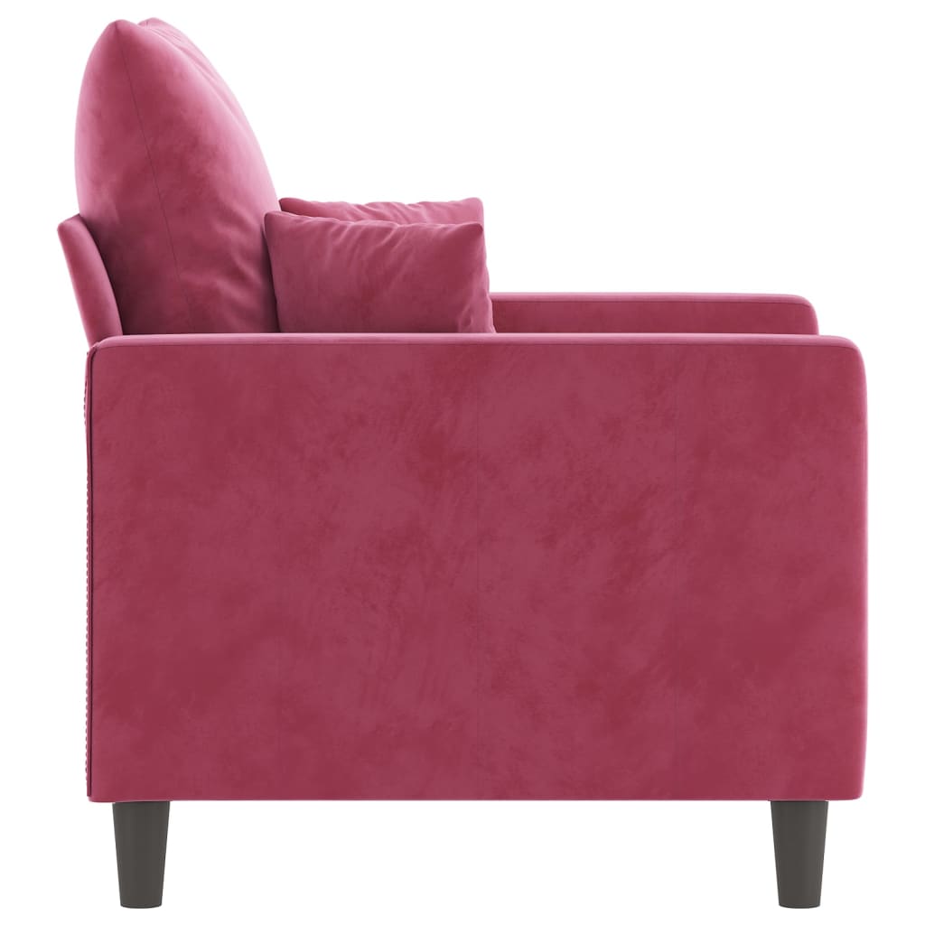 Canapé en velours – Disponible de 60 à 180 cm