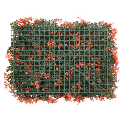 Green Wall Fence Artificial Maple Leaves – Set of 6 Panels – Red 40x60 cm